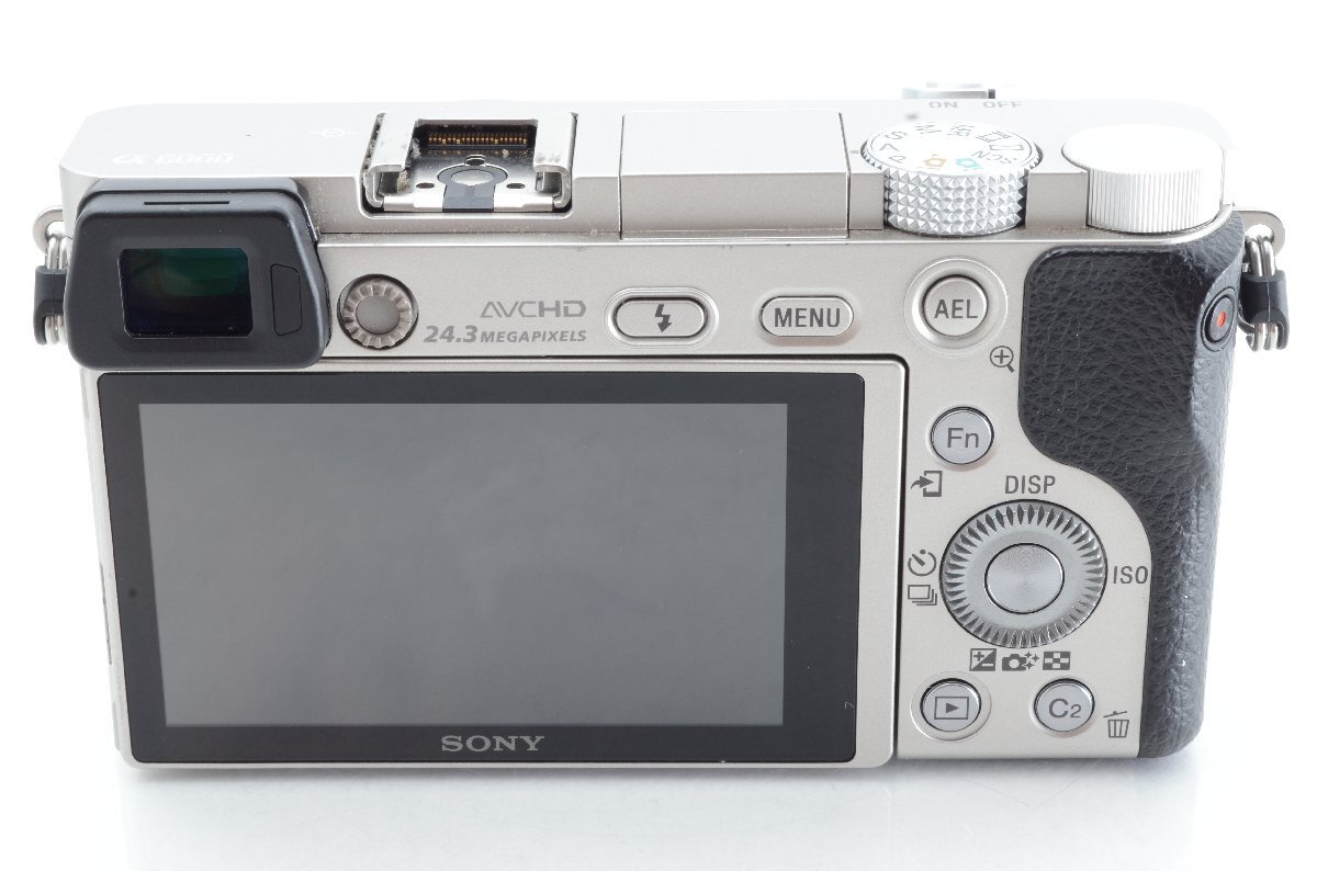 #B006 ★ショット数”２８５９”回♪良品♪★SONY α6000 ボディ シルバー ILCE-6000 ソニー_画像5