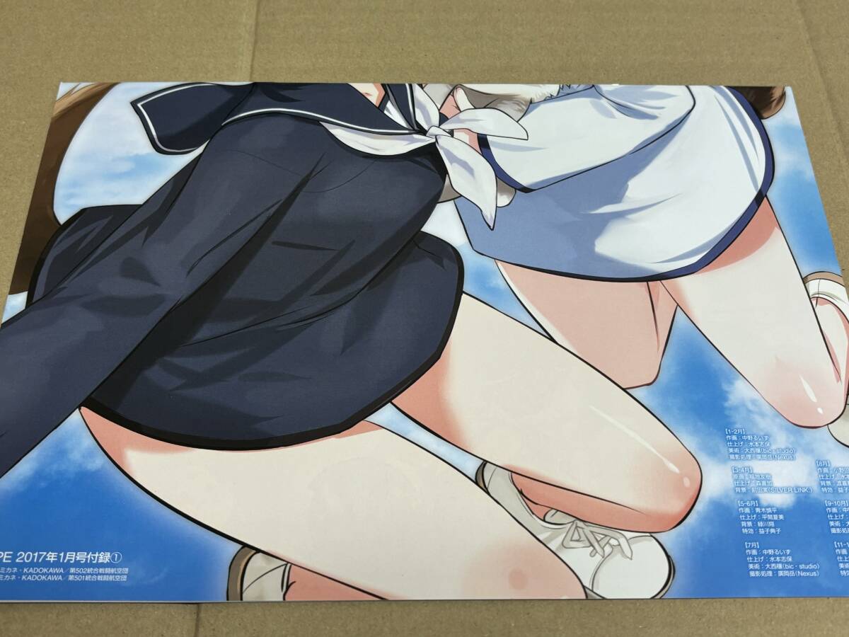 非売品　ストライクウィッチーズ　ブレイブウィッチーズ　2017 カレンダー_画像3