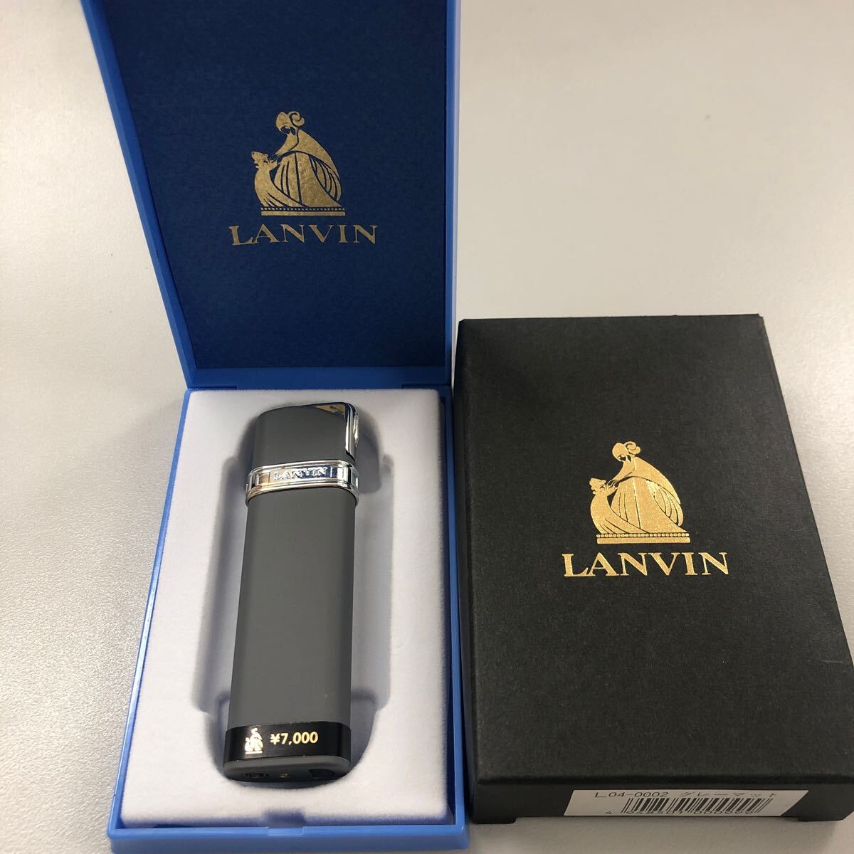 【未使用品】ガスライター LANVIN ランバン　ランヴァン　ヴィンテージ　国産品　グレーマット_画像1