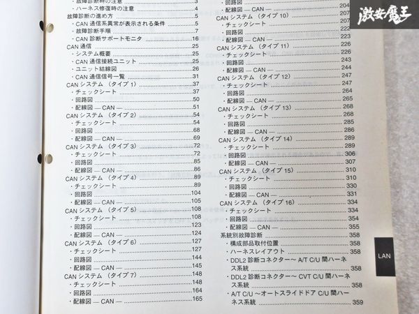 日産 純正 CAN通信の故障診断資料 LANセレクション 整備書 サービスマニュアル 平成15年7月 1冊 即納 棚S-3_画像5