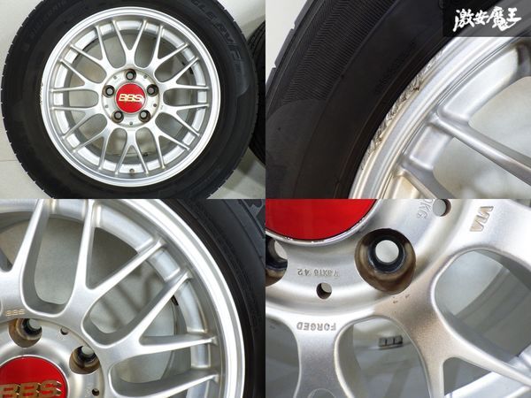 ●BBS RG367 FORGED 鍛造 16インチ 7J +42 PCD114.3 5H 5穴 アルミ ホイール 4本セット ノア ヴォクシー ステップワゴン エスティマ 棚B-3_画像5