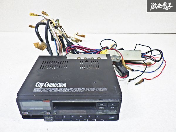 売り切り Clarion クラリオン City Connection シティコネクション RZ8000 カセットデッキ 旧車 即納 棚N-2の画像1