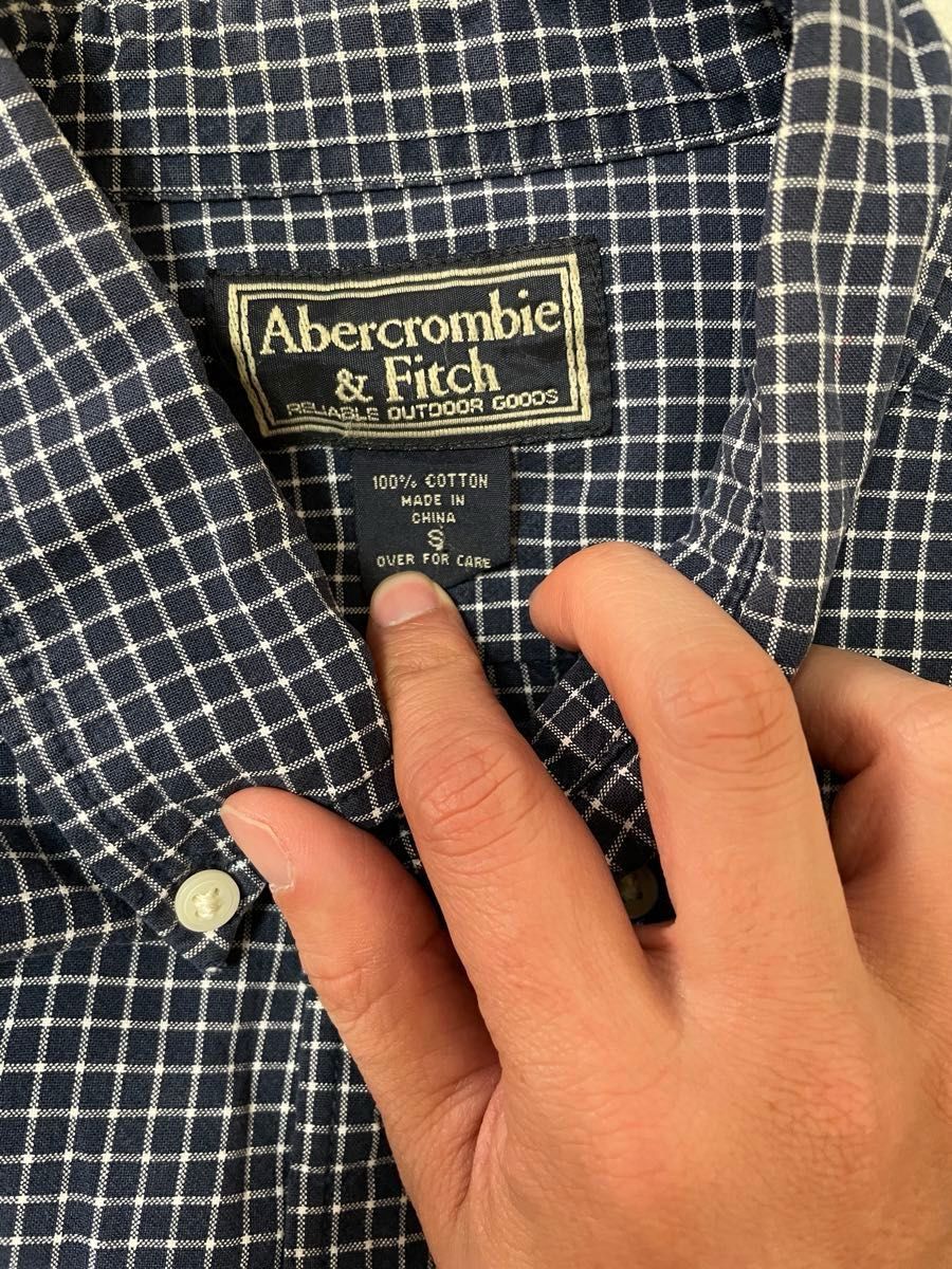 A&F Abercrombie & Fitch アバクロ チェック 長袖 ボタンダウンシャツ