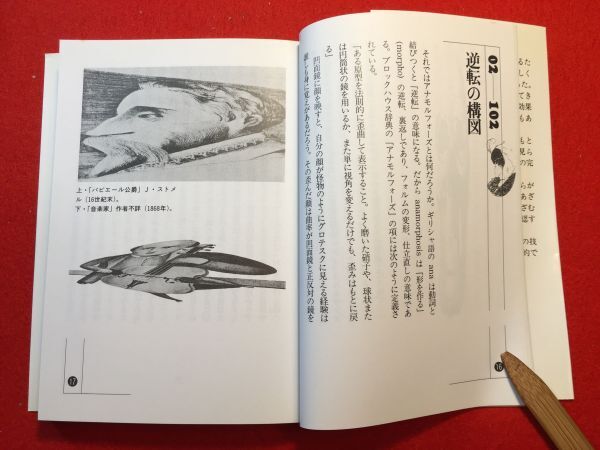 文庫「新版 遊びの百科全書② だまし絵」昭和62年刊 種村季弘 高柳篤著 河出書房新社 三次元世界を二次元の平面に写しとる為に生た透視図法_画像5