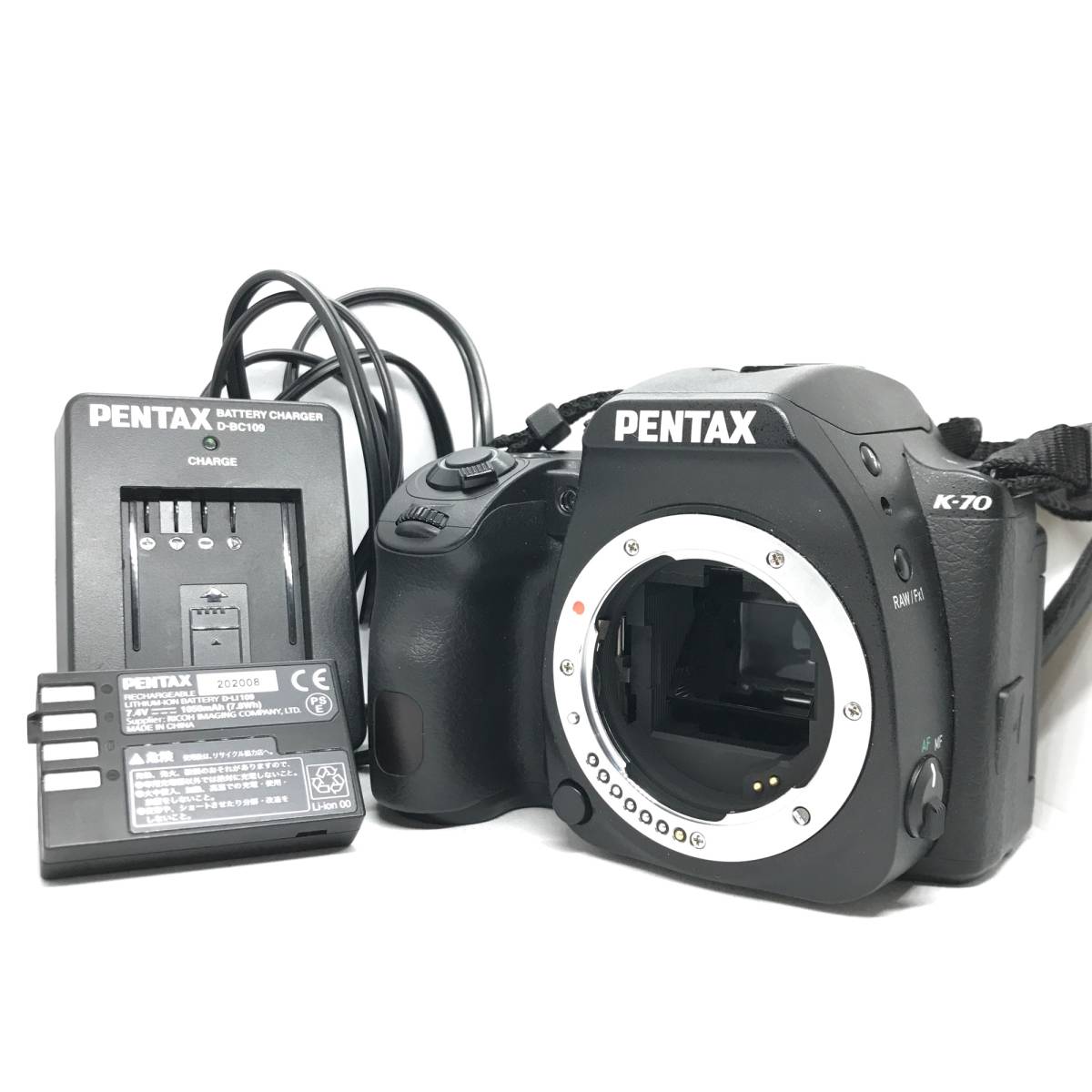 【動作確認済！】PENTAX ペンタックス K-70 バッテリー D-LI109 D-BC109【2409655-1/306/rgmry】_画像1