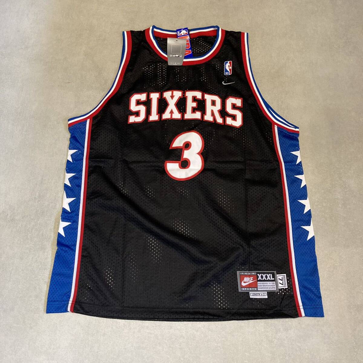 90's 新品未使用 NIKE IVERSON ゲームシャツ XXXL ナイキ ユニフォーム バスケユニフォーム_画像1