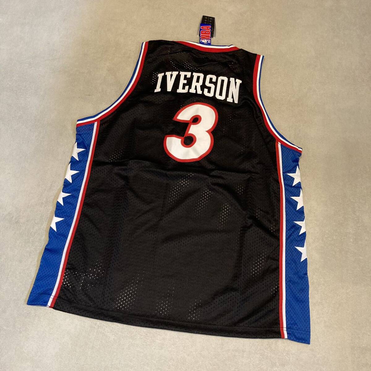 90's 新品未使用 NIKE IVERSON ゲームシャツ XXXL ナイキ ユニフォーム バスケユニフォーム_画像2