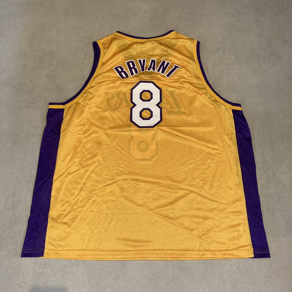 90's NBA Champion KOBE BRYANT ゲームシャツ 48 レイカーズ コービー選手 ロサンゼルス_画像2