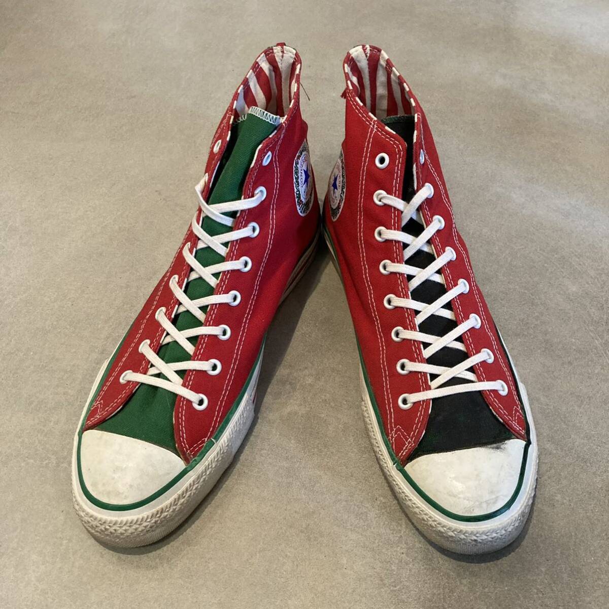 USA製 converse ALLSTAR X'mas 中古 11 ビンテージ コンバース オールスター 29.5cm クリスマス_画像2