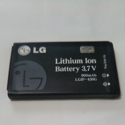 LG　電池パック　LGIP-430G 通電&充電簡易確認済み　送料無料_画像1