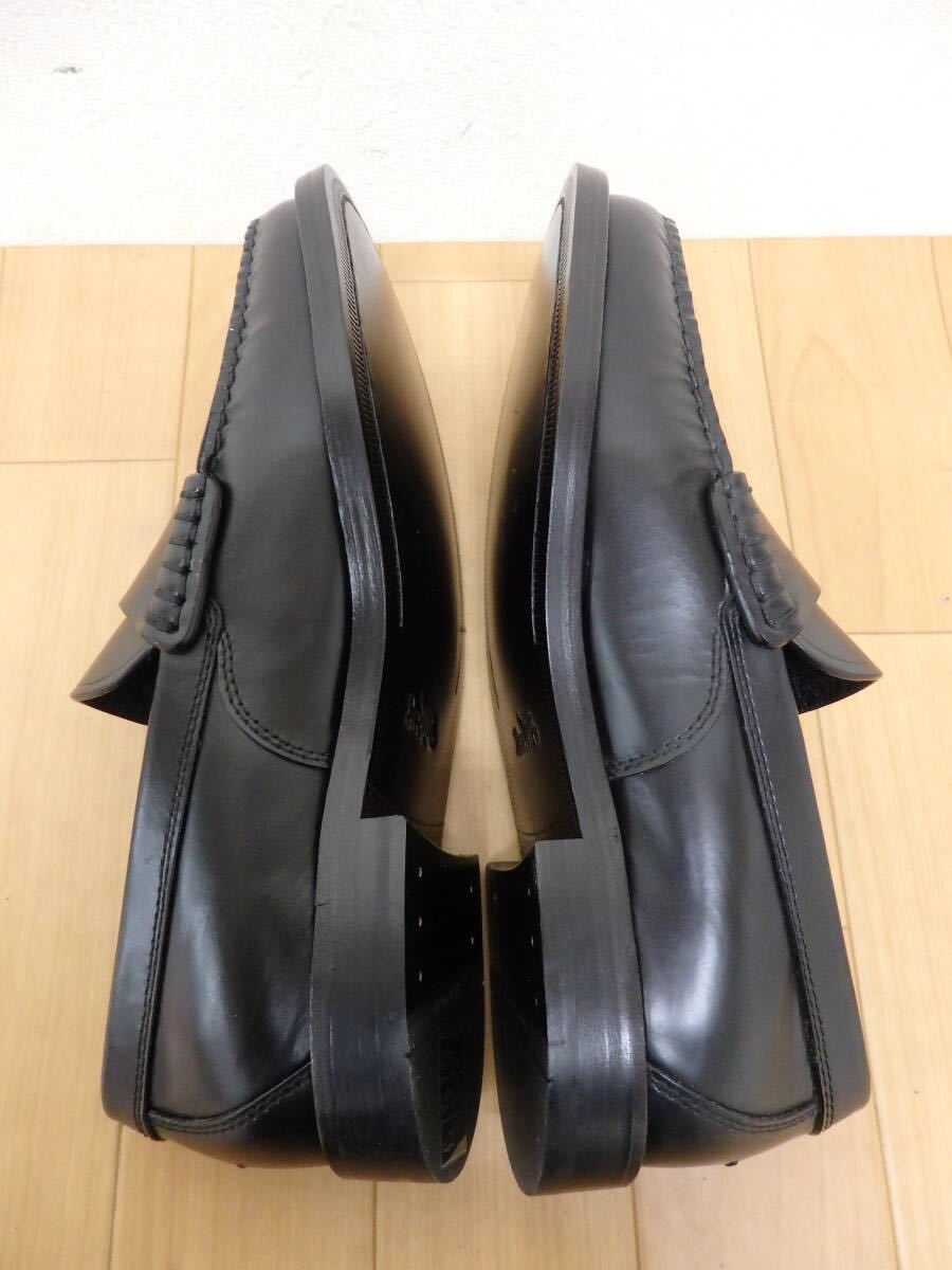 T80-6.3) COACH / コーチ　メンズ ローファー　革靴　 黒　 EU41　25.5cm　SPAZZ MANHTN LTR LOA　靴 シューズ_画像6