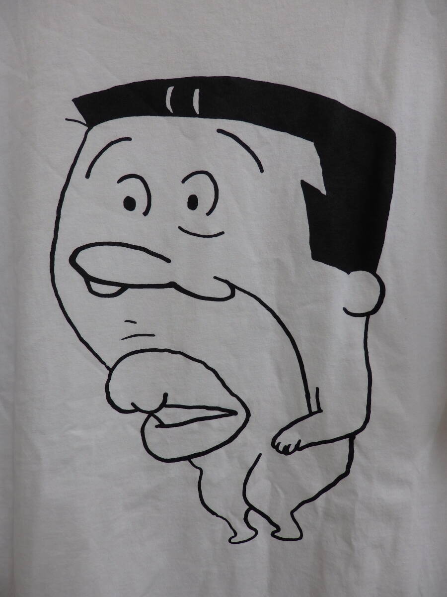 F5-6.3) サザエさん パロディ Tシャツ　アナゴさん　穴子さん　2XL　白　半袖丸首Tシャツ　ALSTYLE_画像3