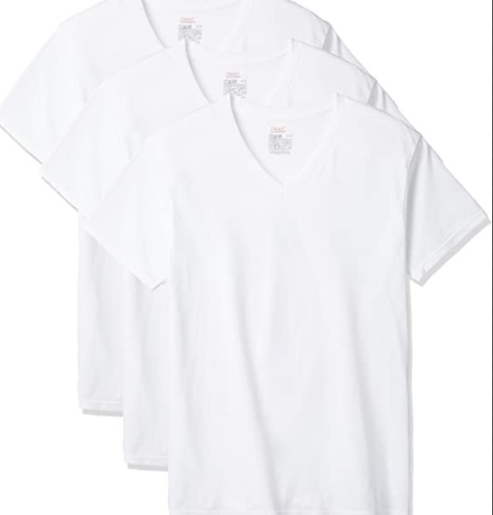 新品 (ヘインズ)Hanes 半袖Tシャツ 3枚パック Ｖネック 画像は使いまわしてます。サイズ LLですの画像2