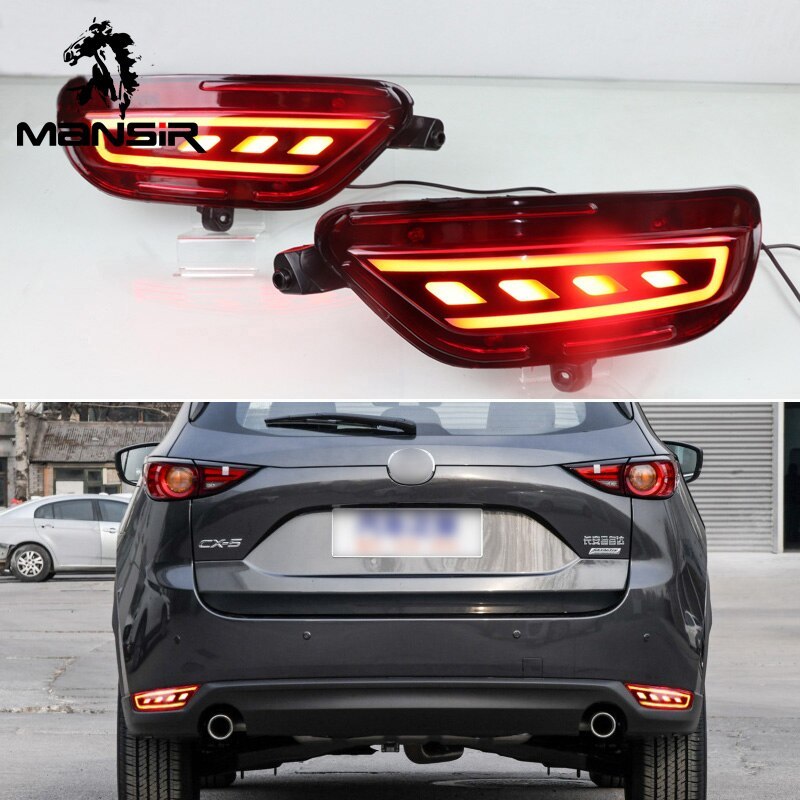 マツダ CX-5 CX5 2017 2018 2019 LED リア バンパー ランプ リフレクター テール フォグ バックライト 車 外装 カスタム アクセサリー_画像1