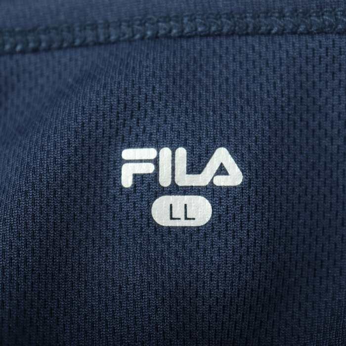 フィラ 半袖Tシャツ ロゴT 花柄 スポーツウエア 大きいサイズ レディース LLサイズ ネイビー FILA_画像3