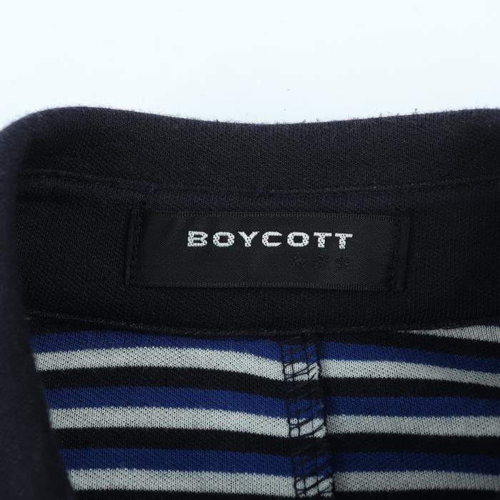 ボイコット ジャケット ブルゾン アウター メンズ 3サイズ ネイビー BOYCOTT_画像3