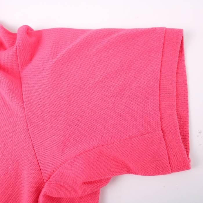 アディダス 半袖ポロシャツ ワンポイントロゴ ゴルフウエア メンズ Mサイズ ピンク adidas_画像5