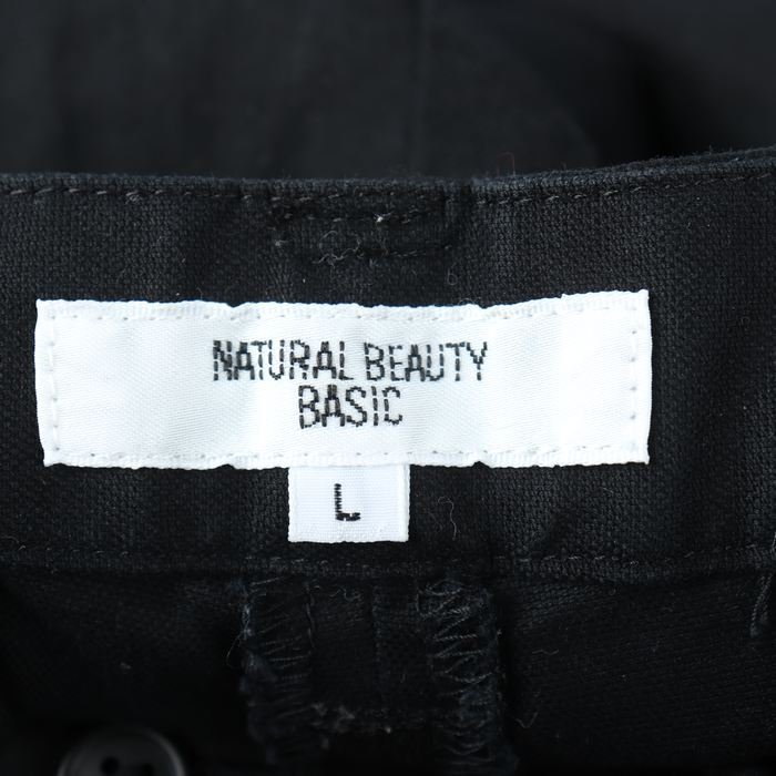 ナチュラルビューティーベーシック パンツ テーパード スーツ 入学式 卒園式 レディース Lサイズ ブラック NATURAL BEAUTY BASIC_画像3