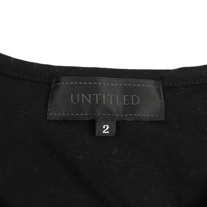 アンタイトル 半袖Tシャツ トップス カットソー シアー ワールド レディース 2サイズ ブラック UNTITLED_画像2
