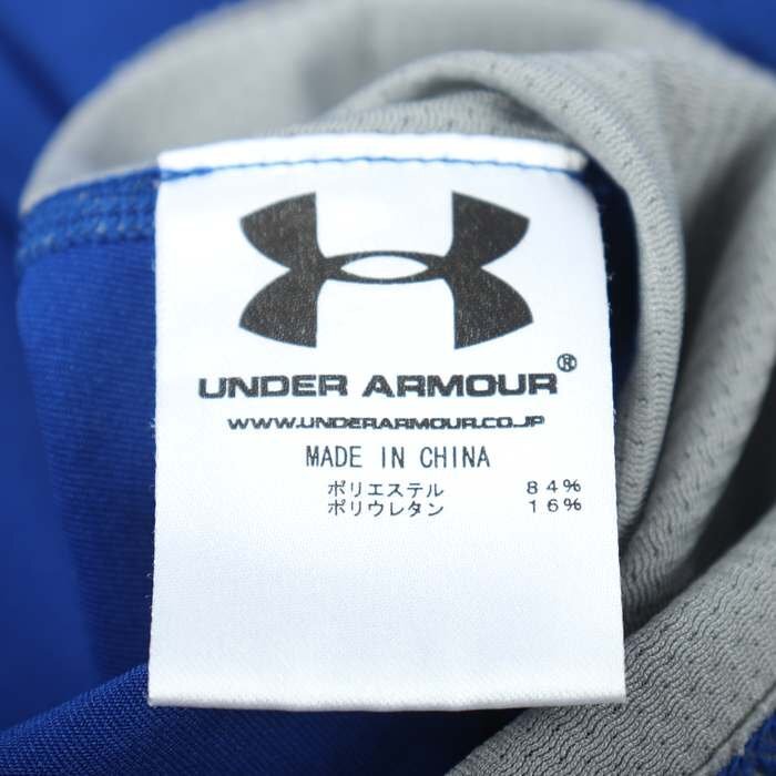 アンダーアーマー 半袖Tシャツ コンプレッションインナー バックロゴ スポーツウエア メンズ SMサイズ ブルー UNDER ARMOUR_画像6