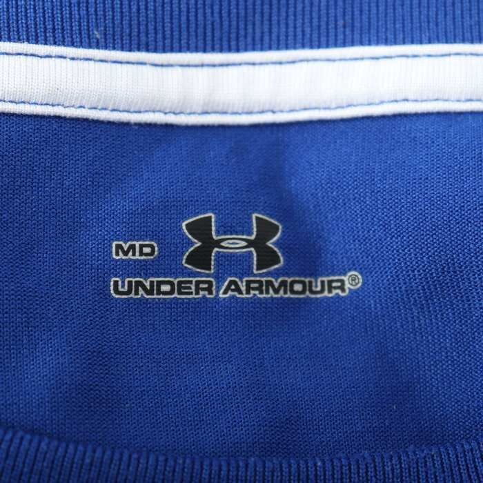 アンダーアーマー 半袖Tシャツ トップス カットソー スポーツウエア サッカー メンズ Mサイズ ブルー UNDER ARMOUR_画像3