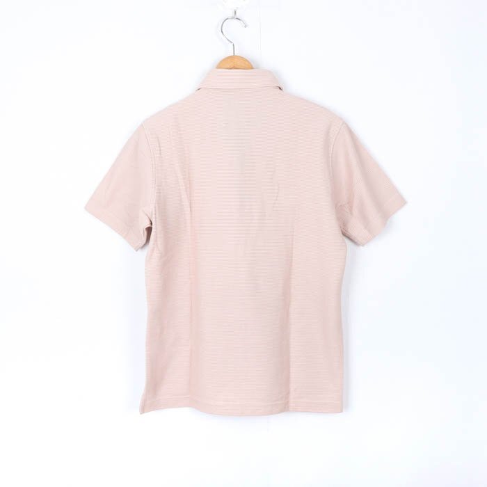 タケオキクチ ポロシャツ 半袖シャツ トップス カットソー ワールド メンズ 1サイズ ピンク TAKEO KIKUCHI_画像2