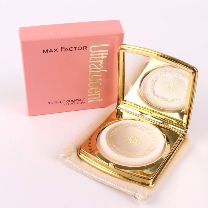 マックスファクター フェイスパウダー ウルトラルーセント トリンケット コンパクト レザー 未使用 レディース Max Factor_画像1