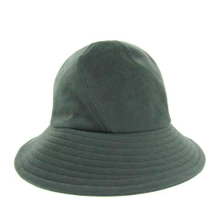 ギ・ラロッシュ ハット つば広 ロゴ ブランド 帽子 レディース フリーサイズ グリーン Guy Larocheの画像2