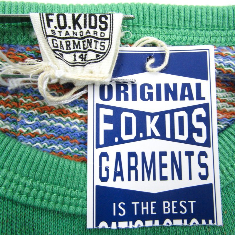 エフオーキッズ 長袖スウェット スエット トレーナー 未使用品 キッズ 男の子用 140サイズ グリーン F.O.KIDS_画像3