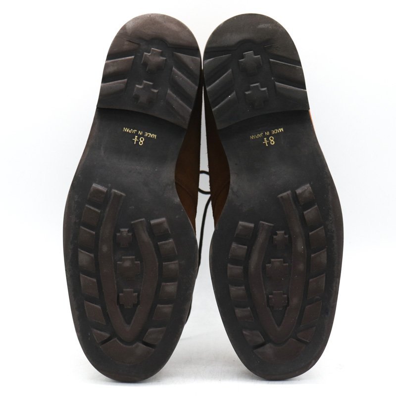 ポールカイザー チャッカブーツ スエード ショートブーツ 日本製 ブランド シューズ 靴 メンズ 8.5サイズ ブラウン poul keiser_画像6