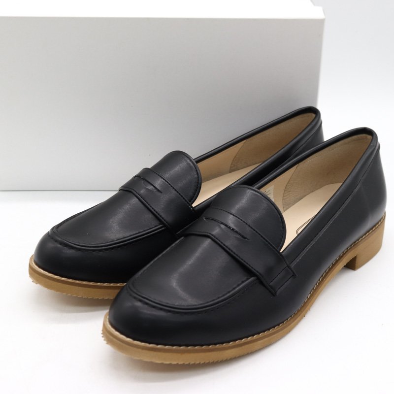  Jerry beans Loafer не использовался сделано в Японии вода устойчивый водонепроницаемый обувь обувь чёрный женский 26 размер черный jellybeans