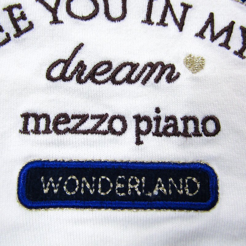 メゾピアノ 長袖Tシャツ リボン 刺繍 キッズ 女の子用 L(160)サイズ ホワイト mezzo piano_画像6