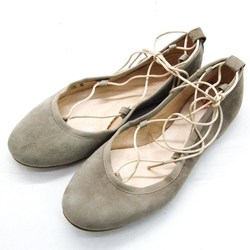  опера балетки замша натуральная кожа бренд обувь Франция производства женский 36 размер серый OPERA