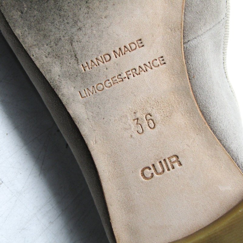  опера балетки замша натуральная кожа бренд обувь Франция производства женский 36 размер серый OPERA