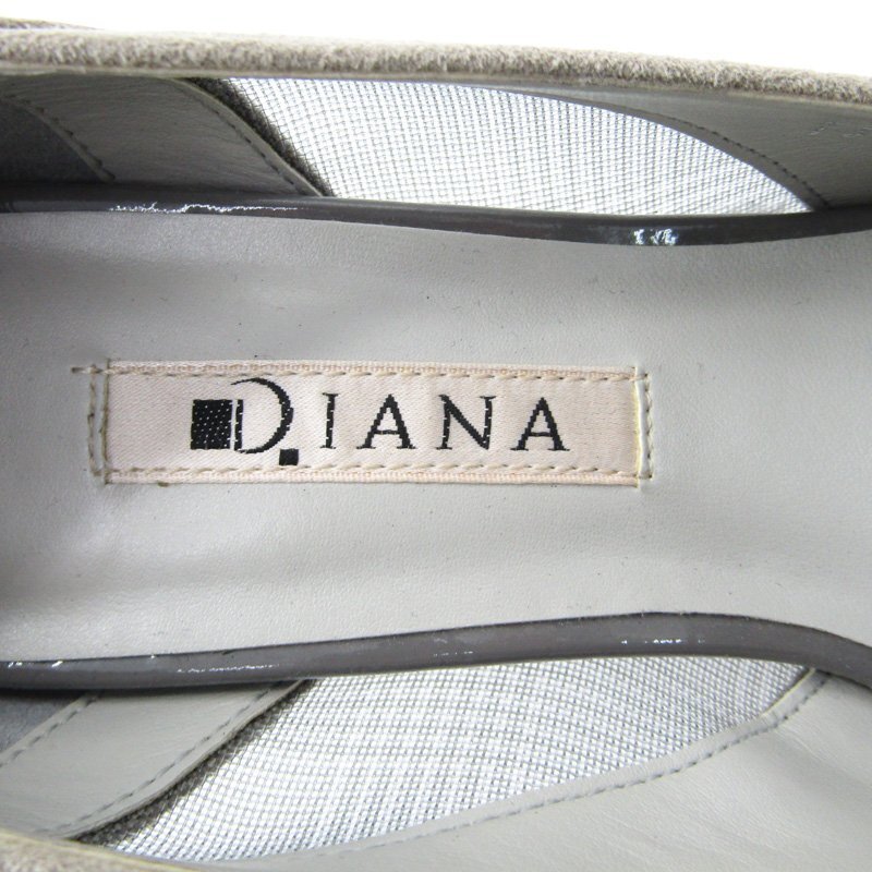 ダイアナ パンプス ハイヒール スウェード ブランド 靴 シューズ 日本製 レディース 22.5サイズ グレー DIANA_画像3