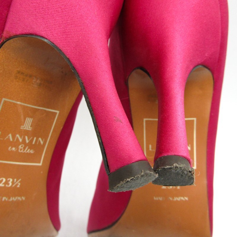 ランバンオンブルー パンプス ラウンドトゥ ハイヒール ブランド 靴 シューズ レディース 23.5サイズ ピンク LANVIN en Bleu_画像6