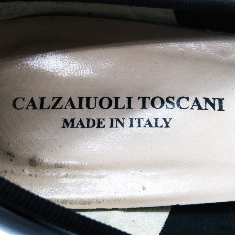 トスカーニ パンプス 本革 レザー ブランド 靴 シューズ イタリア製 黒 レディース 36サイズ ブラック CALZAIUOLI TOSCANI_画像3
