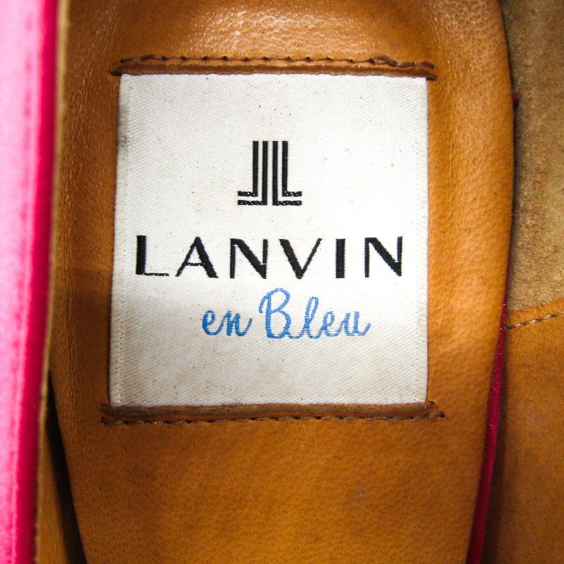 ランバンオンブルー パンプス ラウンドトゥ ハイヒール ブランド 靴 シューズ レディース 23.5サイズ ピンク LANVIN en Bleu_画像3