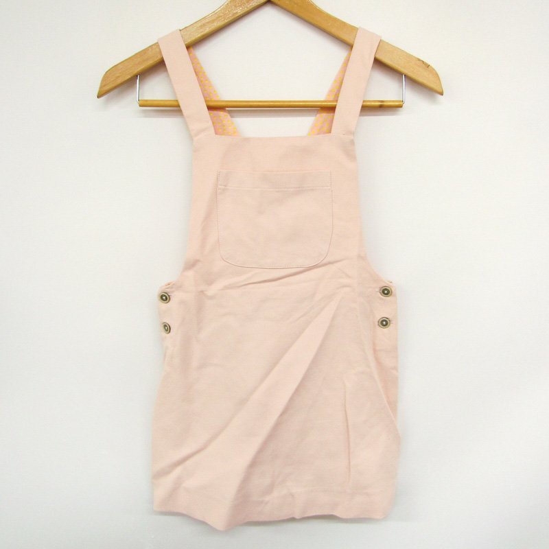 ザラ サロペット ジャンパースカート 未使用品 キッズ 女の子用 128cmサイズ ピンク ZARA_画像1