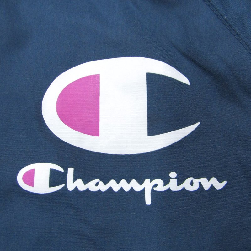  Champion nylon jacket sportswear outer Kids for girl 140 size navy Champion