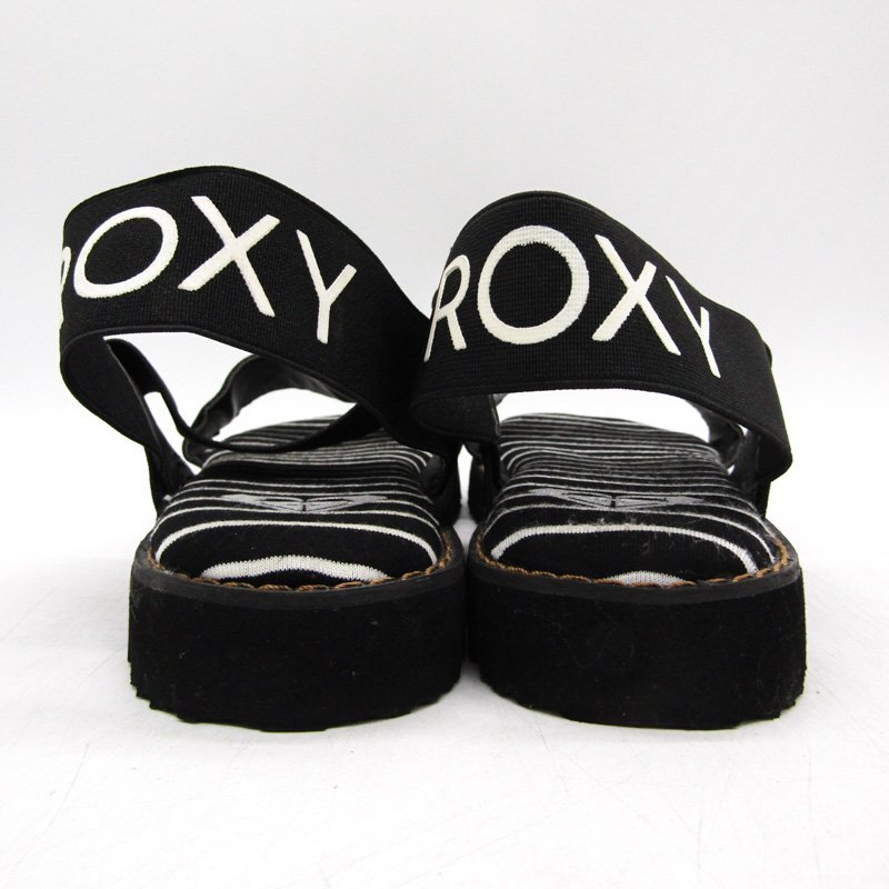 ロキシー サンダル 美品 ロゴ SUN SEEKER シューズ 靴 黒 レディース 23サイズ ブラック ROXY_画像5