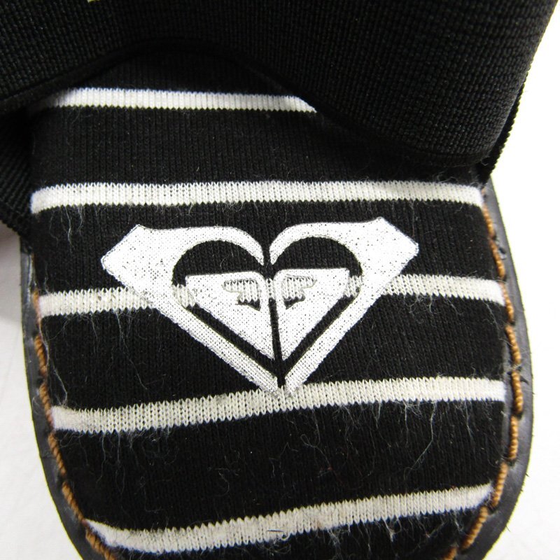 ロキシー サンダル 美品 ロゴ SUN SEEKER シューズ 靴 黒 レディース 23サイズ ブラック ROXY_画像3