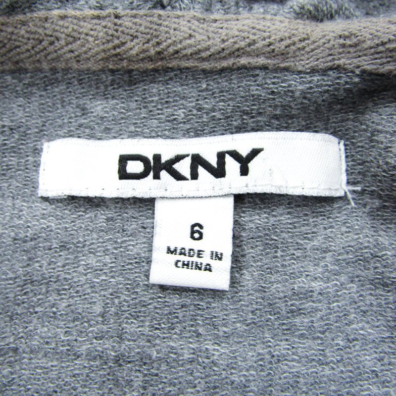  Donna Karan Zip up Parker sweat sweat pants spangled Kids for girl 6 size gray Donna Karan