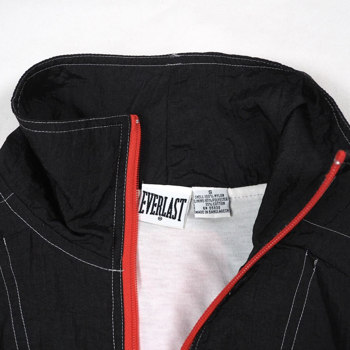 EVERLAST 1/2zip cropped nylon jacket S /90's エバーラスト プルオーバー ショート丈 ナイロンジャケット_画像8