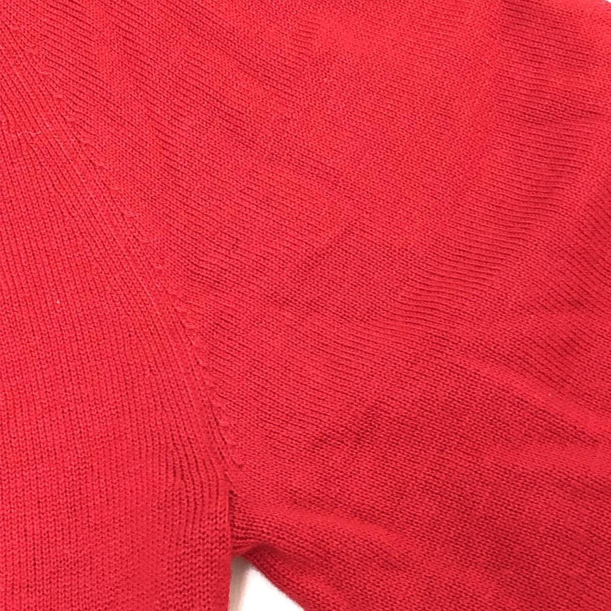 z1657 mimi&roger ушко (уголок) & Roger вязаный длинный рукав шерсть . осень-зима свободно F красный одноцветный женский простой Basic casual стиль 