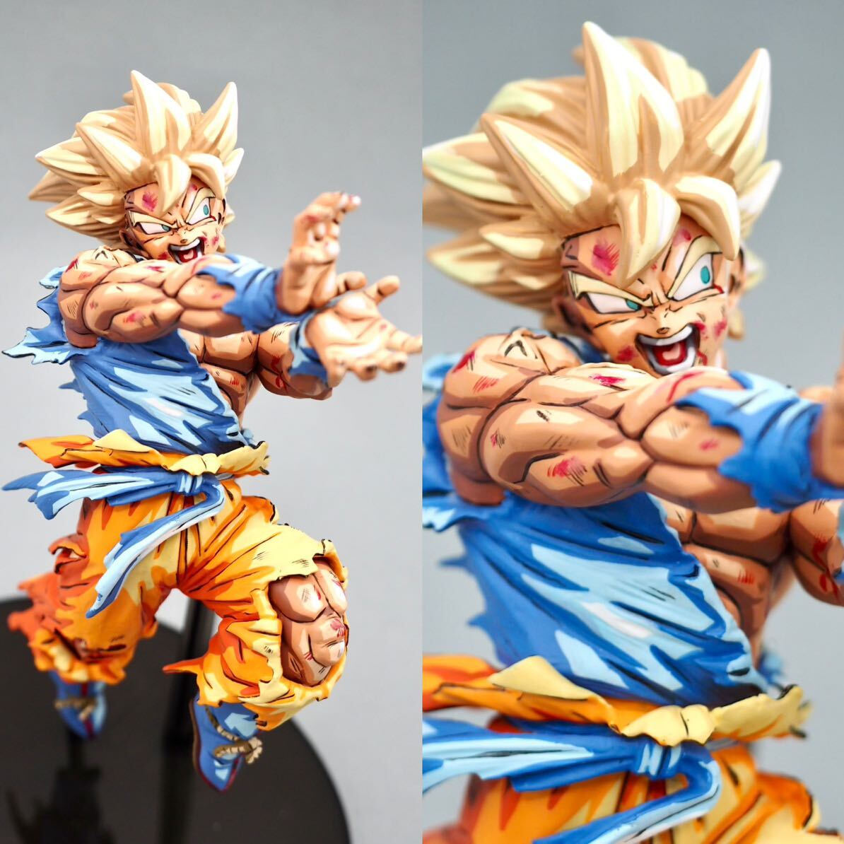 ドラゴンボールフィギュア　BWFC スーパーサイヤ人孫悟空 フルリペイント 二次元彩色 リペイント DRAGON BALL SON GOKU 孫悟空　プライズ_画像3