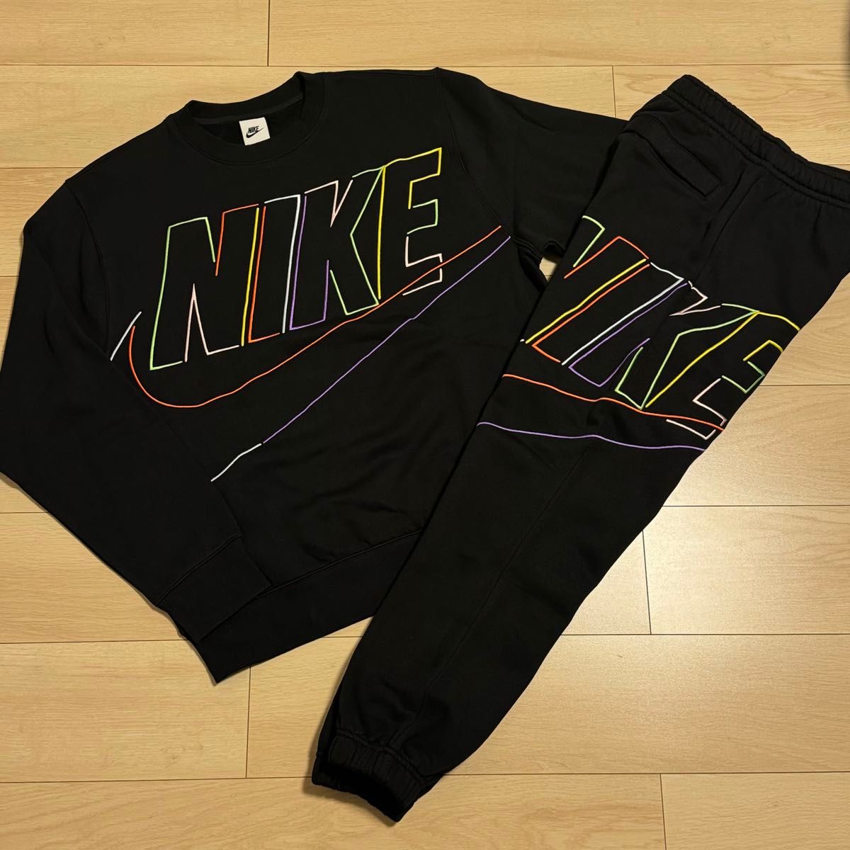 新品 NIKE ナイキ セットアップ 上下 トレーナー スウェットパンツ L 黒