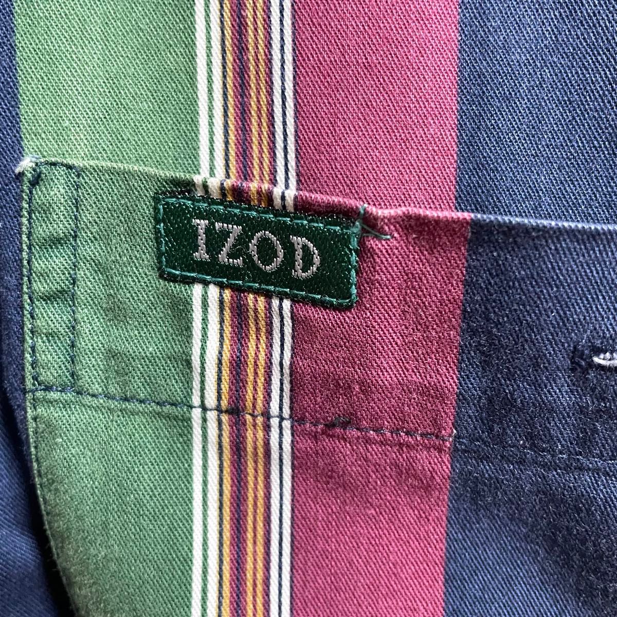 90s IZOD アイゾット　半袖シャツ　メンズLサイズ相当