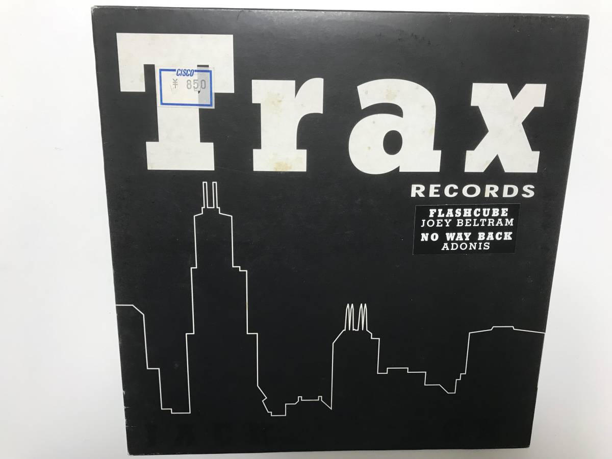 Trax Records UK 10inch ◆ Joey Beltram - Flashcube / Adonis - No Way Back ◆ シカゴハウス 最重要シリーズ_画像1