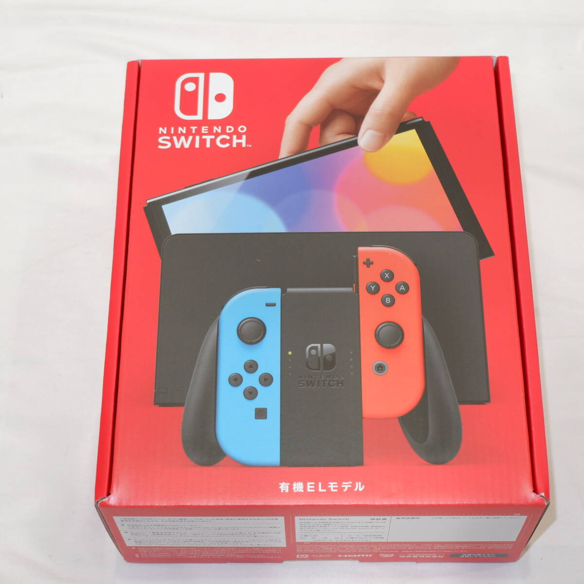 ◆新品未開封 Nintendo Switch(有機ELモデル) Joy-Con(L) ネオンブルー/(R) ネオンレッド ◆_画像2